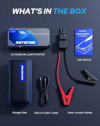 M4 Jump Starter 8000A Car Battery Jumper Starter Portable