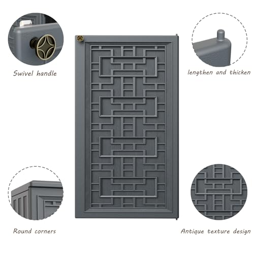 Indoor Outdoor Storage Cabinet Waterproof with Shelf