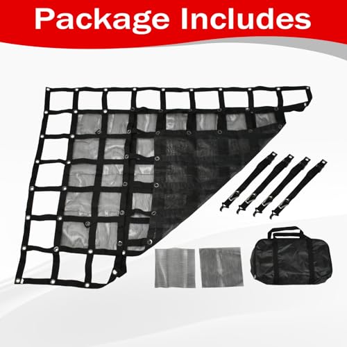 Heavy Duty 57" x 72"Truck Bed Cargo Net with 1500LBS Capacity