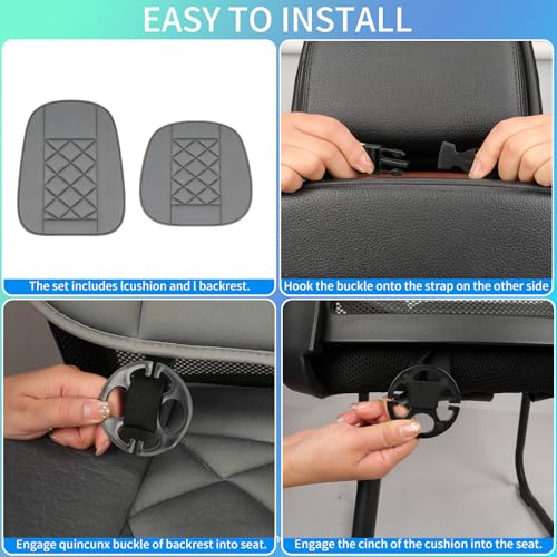 Car Seat Cushion with Back Support Pillow