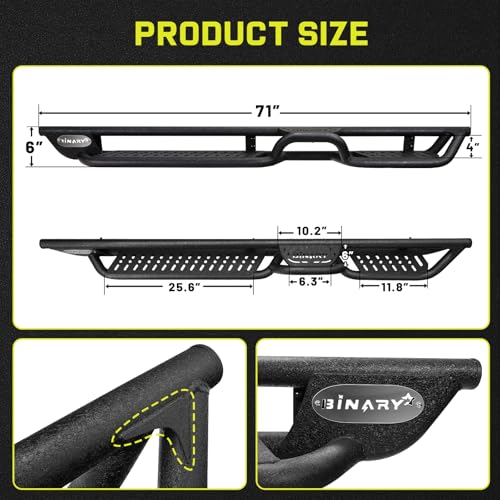 Running Boards Compatible with Vehicle 2018 (2 Count)