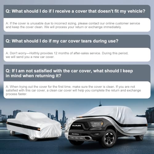10 Layers Truck Cover Waterproof All Weather Custom Fit Dodge Ram 1500