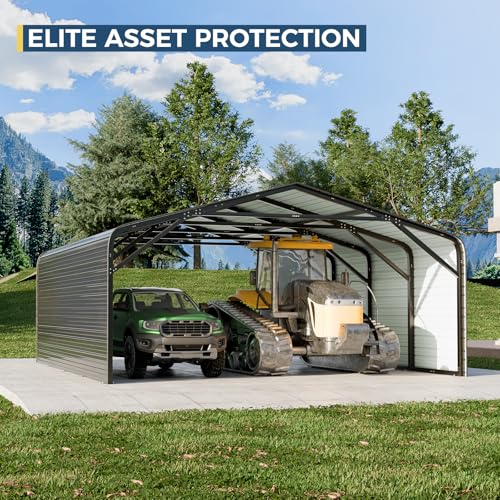 Military Grade Metal Carport 20x20 FT