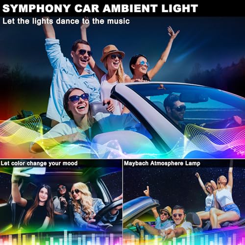 Dreamcolor Acrylic Interior Car LED Strip Light with Wireless APP