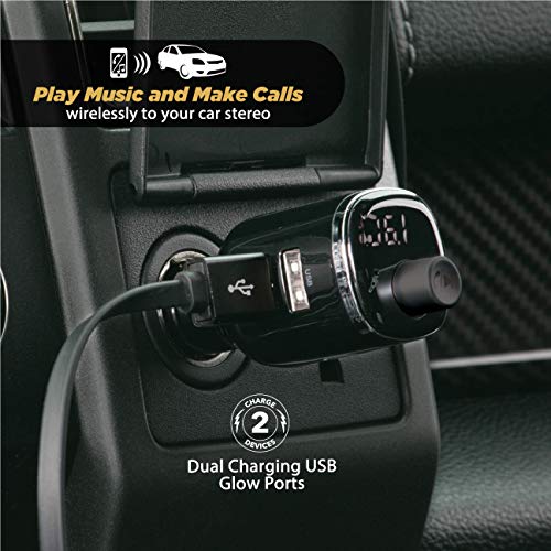 BTFM4 SP1 BTFREQ Universal Bluetooth Handsfree Car Kit with FM Transmitter and Dual USB Ports