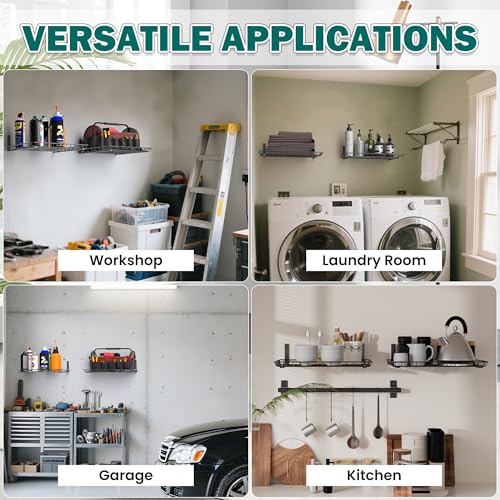 Garage Wall Shelves 12x18 Inch (2 Count)