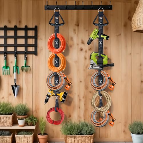 Extension Cord Organizer with 5 Detachable straps 2 PCS (2 Count)