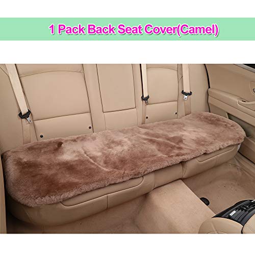 Genuine Sheepskin Car Rear Seat Cover for Fuzzy Fur Wool Cushion