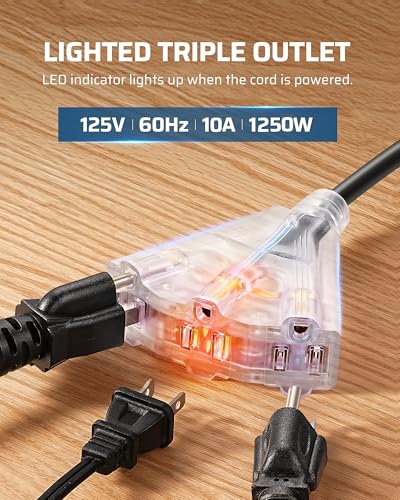 75FT Retractable Extension Cord Reel