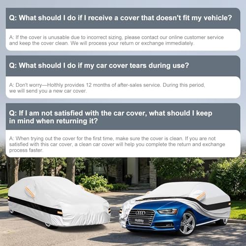 10 Layers Sedan Car Cover Custom Fit for Audi A4