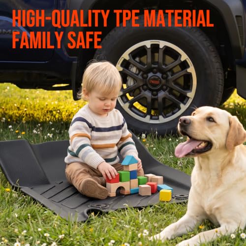 Floor Mats for Toyota Tacoma Double Cab 2024 2025 2026 (7 Count)