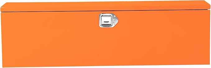 OUTLANE 48x15 Inch Truck Bed Tool Box, Heavy Duty Steel Lockable Storage Chest with Keys & Side Handle, Weatherproof Organizer Box for Pickup Trucks, RV, Trailer