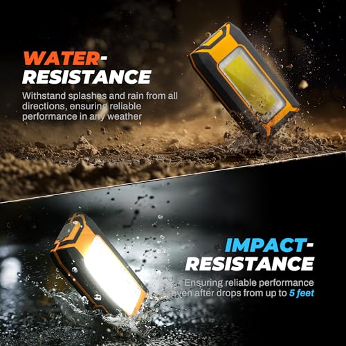 2 Pack LED Rechargeable Magnetic Work Light 1500 Lumens (2 Count)
