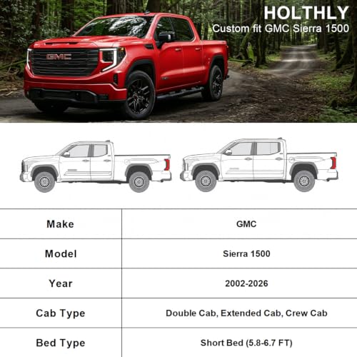 10 Layers Truck Cover Waterproof All Weather Custom Fit GMC Sierra 1500