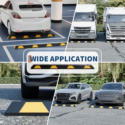 72 in Heavy Duty Rubber Parking Curb