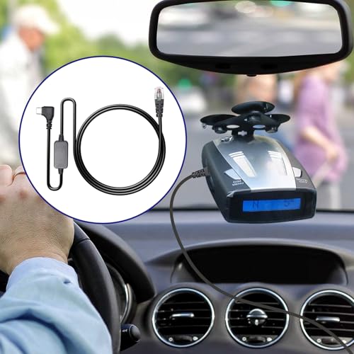 USB C to RJ11 Radar Detector Power Cord for Escort Uniden Cobra
