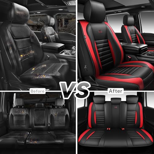 Nappa Leather Car Seat Covers Full Set