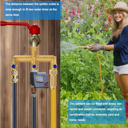 Brass Garden Hose Splitter