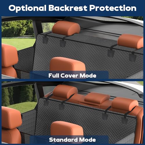 Tough Dog Car Seat Cover for Back Seat with Seatback Top Protection
