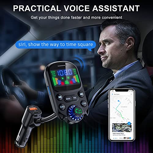 Bluetooth 5.3 FM Transmitter for Car Bluetooth Car Adapter