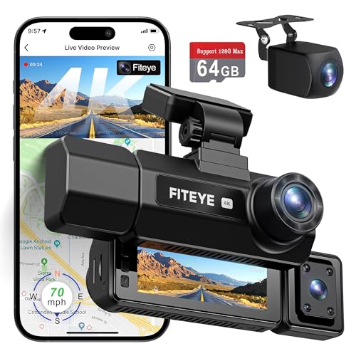 3 Channel Dash Cam with WiFi GPS