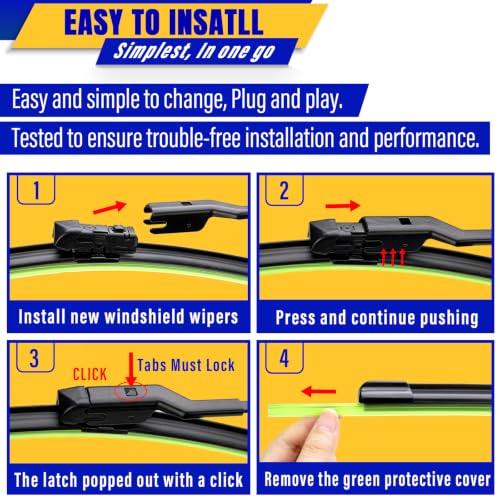 3 Wipers Fits Subaru Crosstrek 2018