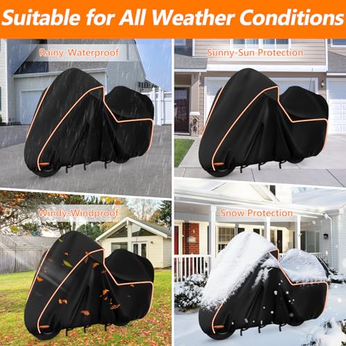 Motorcycle Cover for Harley Davidson Ultra Limited withTrunk Models
