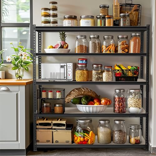 Metal Shelving with Particle Board