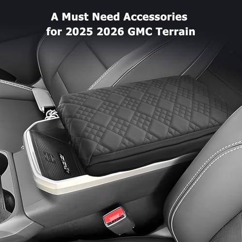 2025 2026 Terrain Center Console Cover Compatible with 2025 2026 GMC Terrain Accessories 2025 Terrain GMC Armrest Cover Center Console Pad Armrest Console Cover
