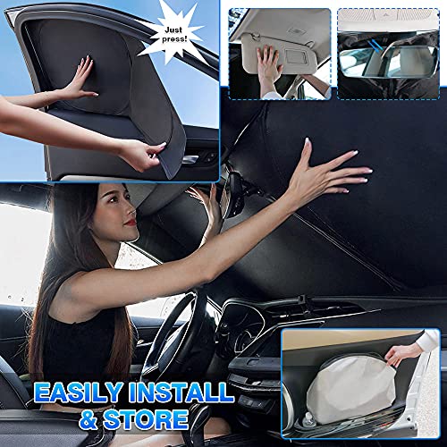Windshield Sun Shade for Tesla Model 3 2018 (7 Count)