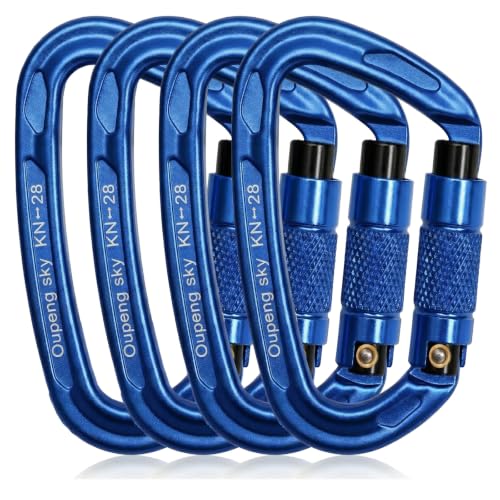 Auto Locking Carabiner Clips (4 Count)