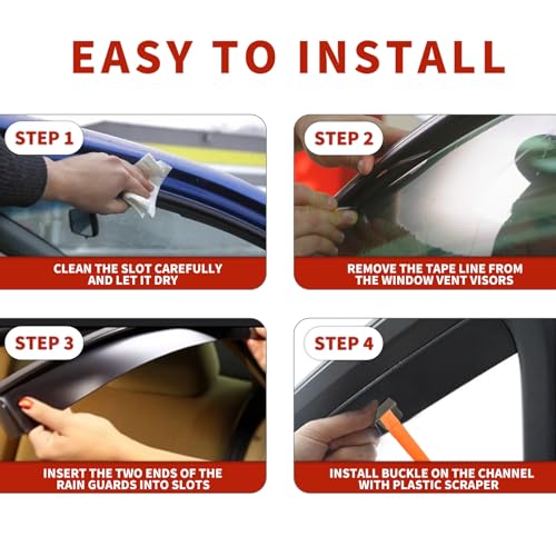 in Channel Rain Guards Fit for 2015 (4 Count)