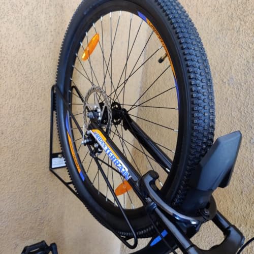 No Lift Vertical Bike Hanger Simple & Secure Space Saving Bike Wall Mount for Garage & Commercial Use Bicycle Holder for Mountain and Road Bikes
