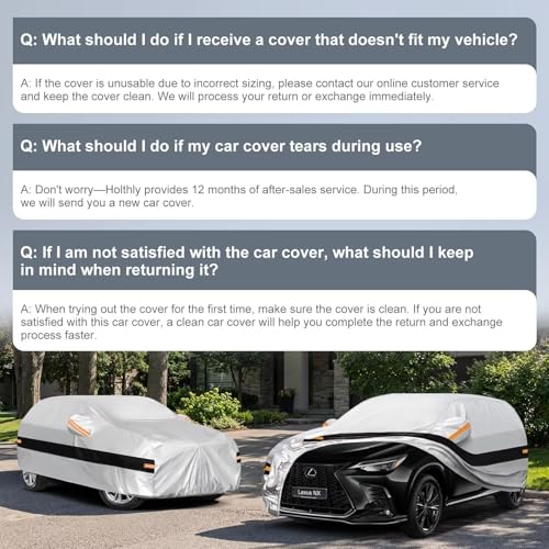 10 Layers SUV Car Cover Custom Fit for Lexus NX