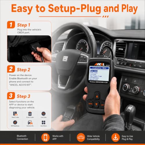 AD310 BT OBD2 Scanner with Bluetooth