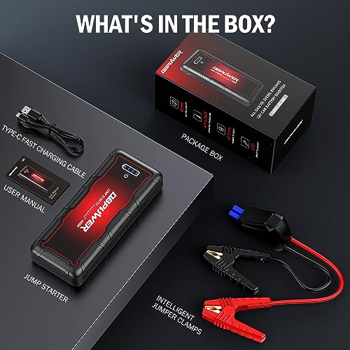 Jump Starter 4000A Peak 88.8Wh Portable Car Jump Starter