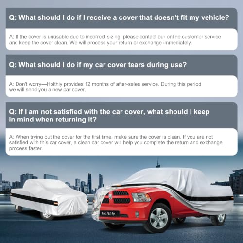 10 Layers Truck Cover Waterproof All Weather Custom Fit for Ford