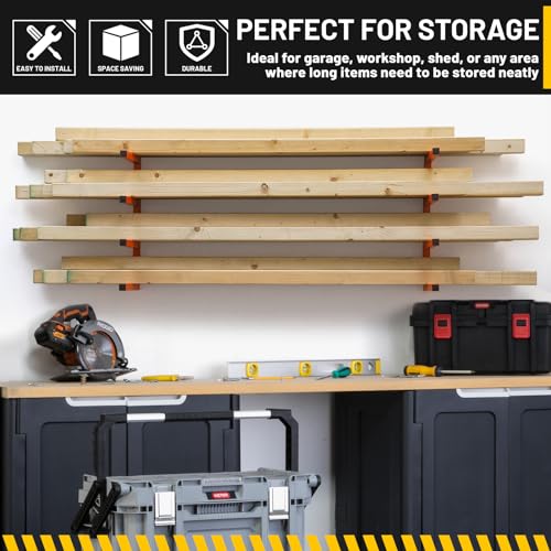 Wood Organizer and Lumber Storage Rack Wall Mount