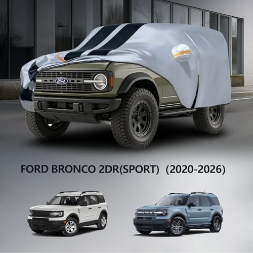 Multi Layer Car Cover Custom Fit for Ford Bronco 2dr
