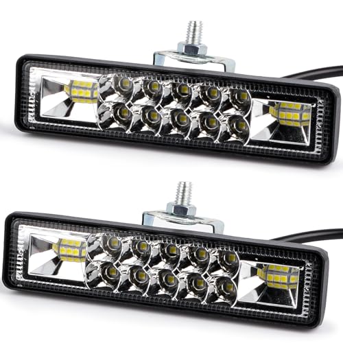 2Pcs 5.7 Inch 60W LED Light Bar Flood Spot Combo for Jeep Truck (2 Count)