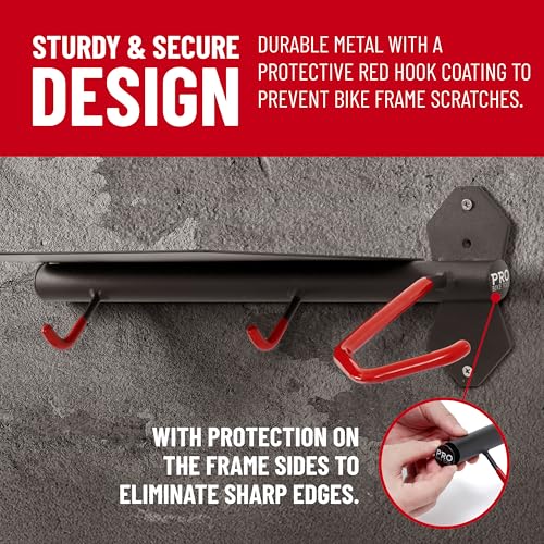 Bike Wall Mount with Storage Shelf