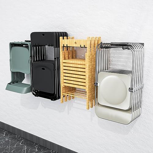 Folding Chair Storage Rack Wall Mount (4 Count)
