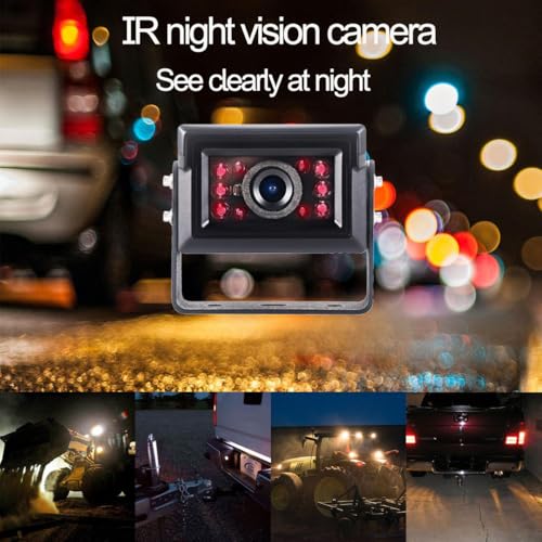 AHD 1080P 9" Wired Monitor Rear View Reverse Backup Night Vision Camera System