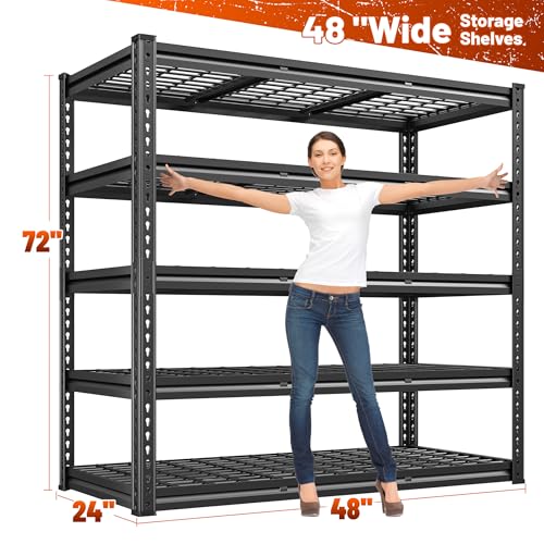 48‘’W Garage Shelving