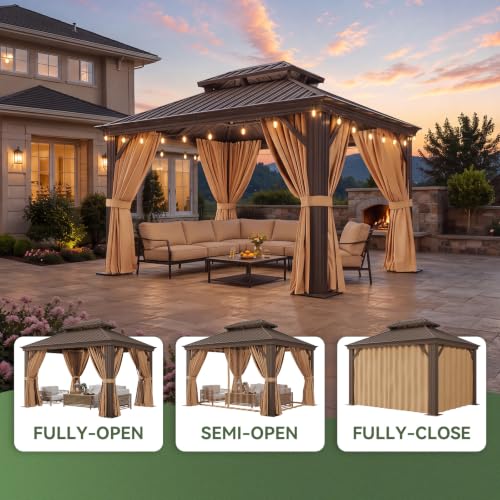 10' X 12' Hardtop Gazebo with Drainage