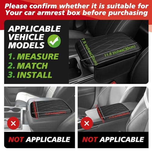 Armrest Cover for Most Vehicle SUV Sedan