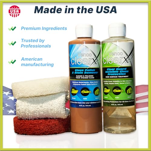 Venco Clear X Glass Polish & Protector (16 Fl Oz)