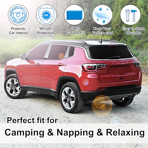 Window Shades for Jeep Compass 2017 (8 Count)