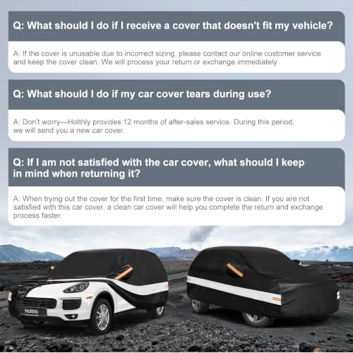 10 Layers SUV Car Cover Custom Fit for Porsche Cayenne