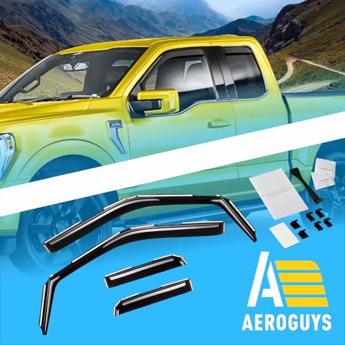 Extra Durable Window Deflectors in (4 Count)